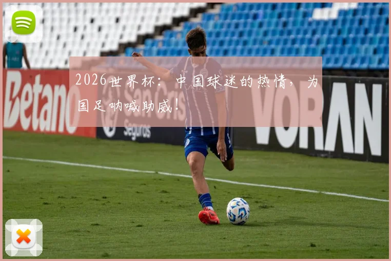 2026世界杯:中国球迷的热情,为国足呐喊助威!